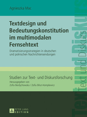 cover image of Textdesign und Bedeutungskonstitution im multimodalen Fernsehtext